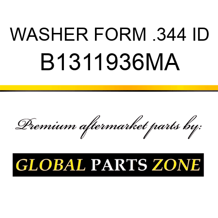 WASHER FORM .344 ID B1311936MA