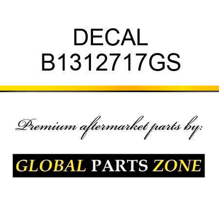 DECAL B1312717GS