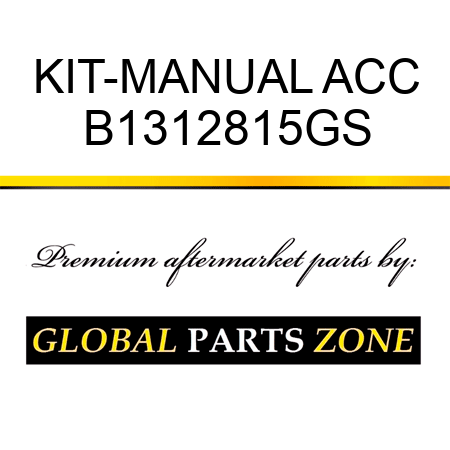 KIT-MANUAL ACC B1312815GS