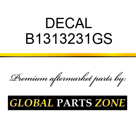 DECAL B1313231GS