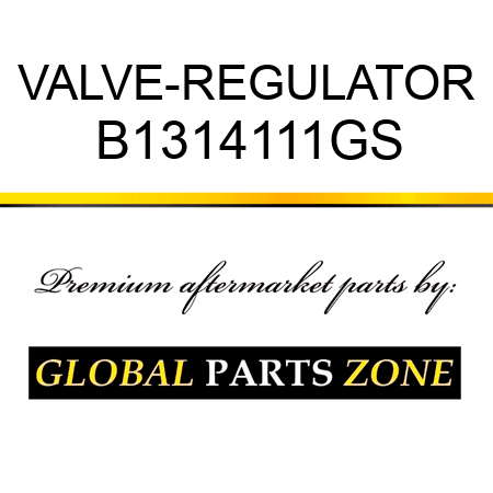 VALVE-REGULATOR B1314111GS