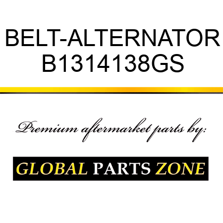 BELT-ALTERNATOR B1314138GS