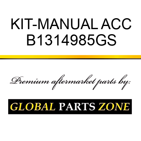 KIT-MANUAL ACC B1314985GS