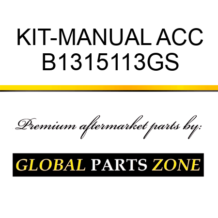 KIT-MANUAL ACC B1315113GS