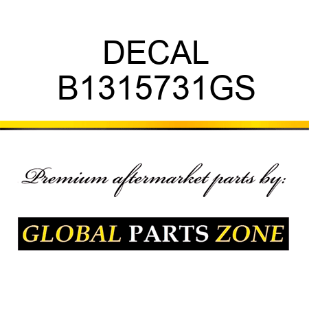 DECAL B1315731GS