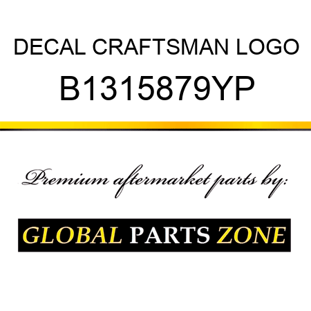 DECAL CRAFTSMAN LOGO B1315879YP