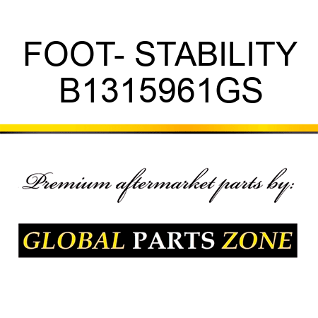 FOOT- STABILITY B1315961GS