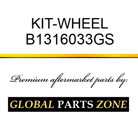 KIT-WHEEL B1316033GS