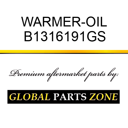 WARMER-OIL B1316191GS