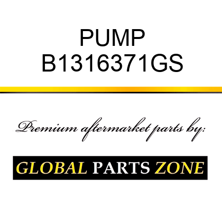 PUMP B1316371GS