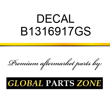 DECAL B1316917GS