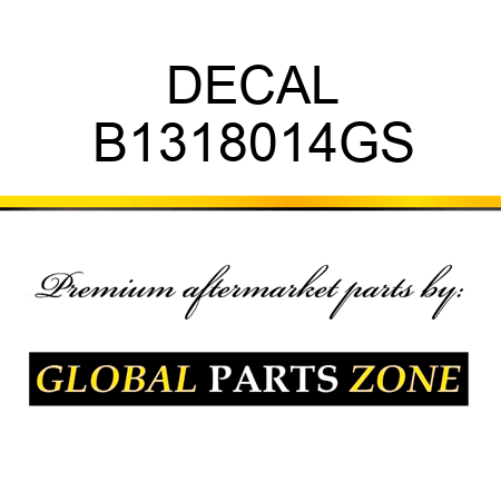 DECAL B1318014GS