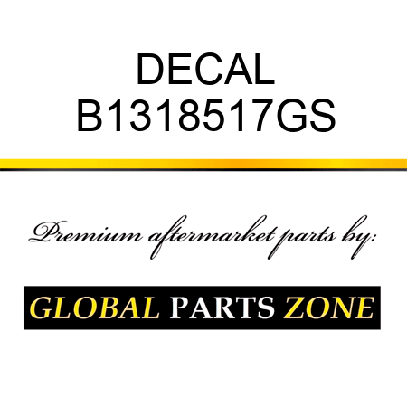 DECAL B1318517GS