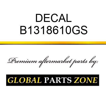 DECAL B1318610GS