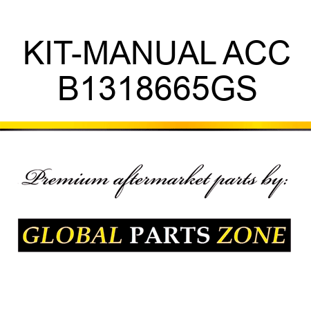 KIT-MANUAL ACC B1318665GS