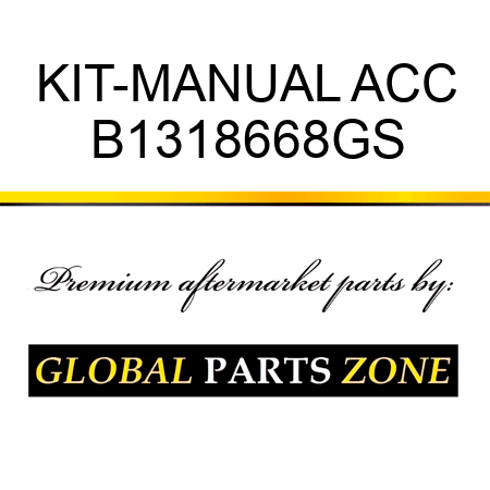 KIT-MANUAL ACC B1318668GS