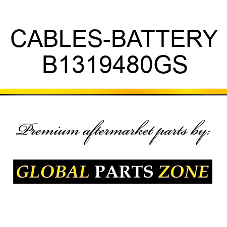 CABLES-BATTERY B1319480GS