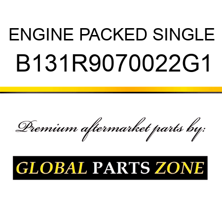 ENGINE PACKED SINGLE B131R9070022G1