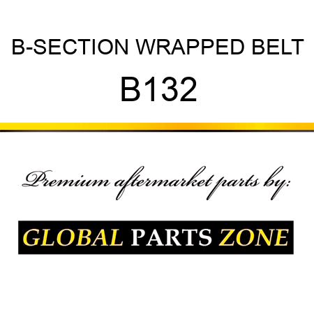 B-SECTION WRAPPED BELT B132