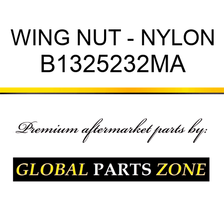 WING NUT - NYLON B1325232MA