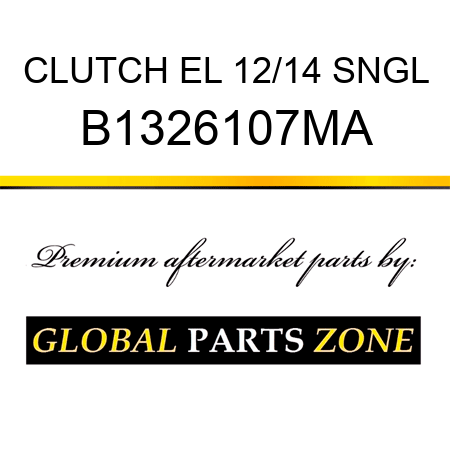 CLUTCH EL 12/14 SNGL B1326107MA