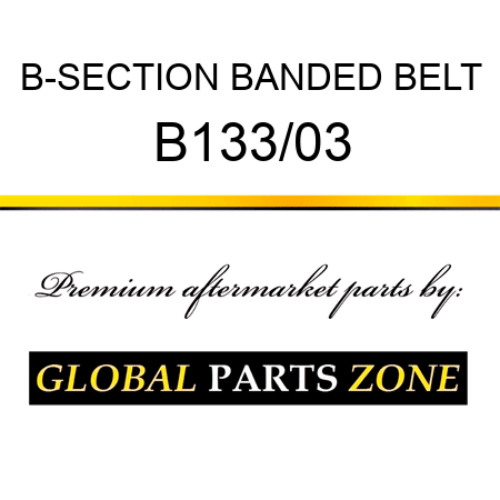 B-SECTION BANDED BELT B133/03