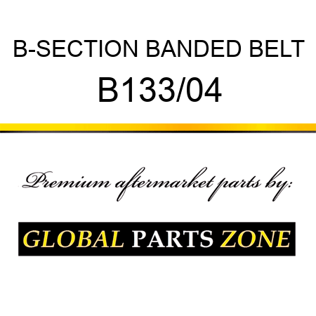 B-SECTION BANDED BELT B133/04