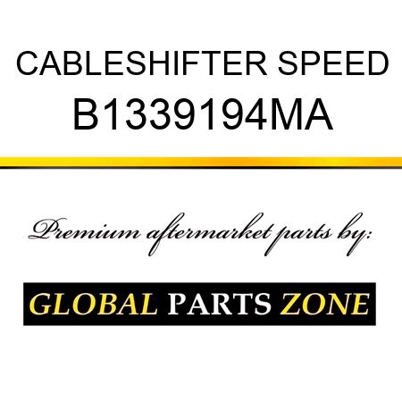 CABLESHIFTER SPEED B1339194MA