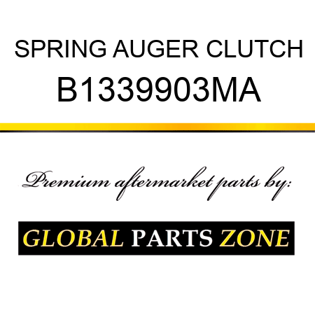 SPRING AUGER CLUTCH B1339903MA