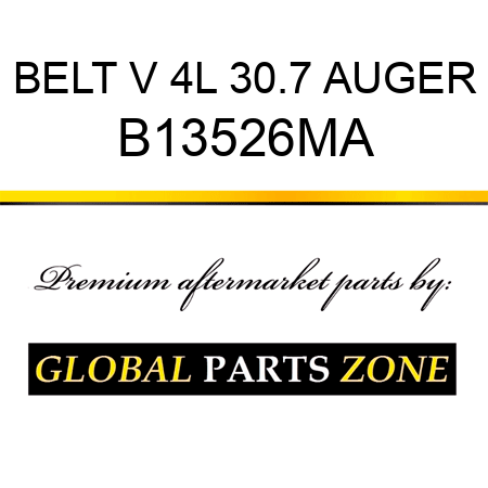 BELT V 4L 30.7 AUGER B13526MA