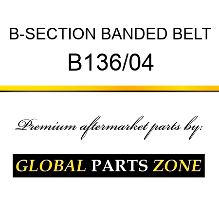 B-SECTION BANDED BELT B136/04