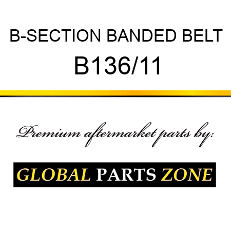 B-SECTION BANDED BELT B136/11