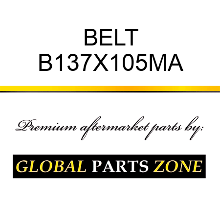 BELT B137X105MA