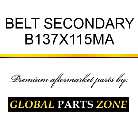 BELT SECONDARY B137X115MA