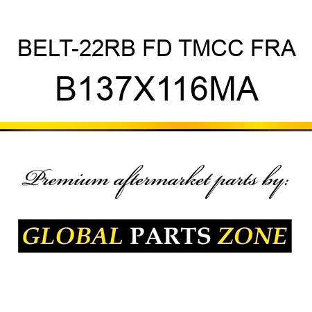 BELT-22RB FD TMCC FRA B137X116MA