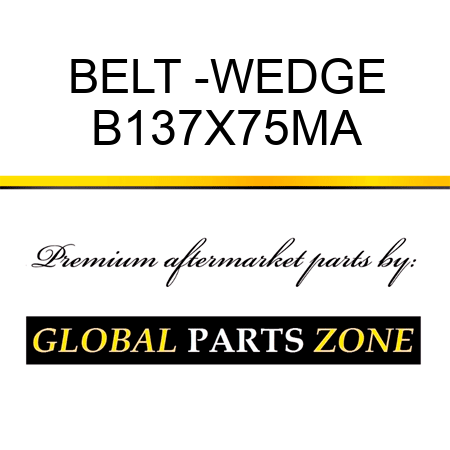 BELT -WEDGE B137X75MA