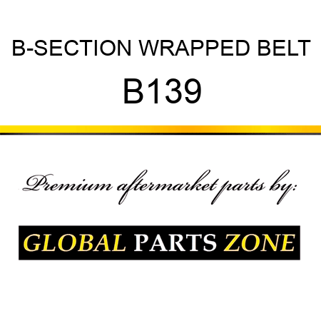 B-SECTION WRAPPED BELT B139