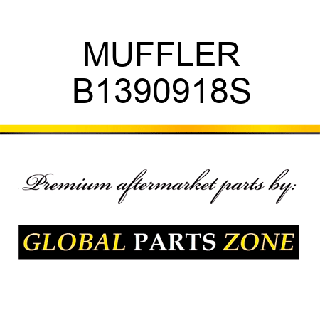 MUFFLER B1390918S