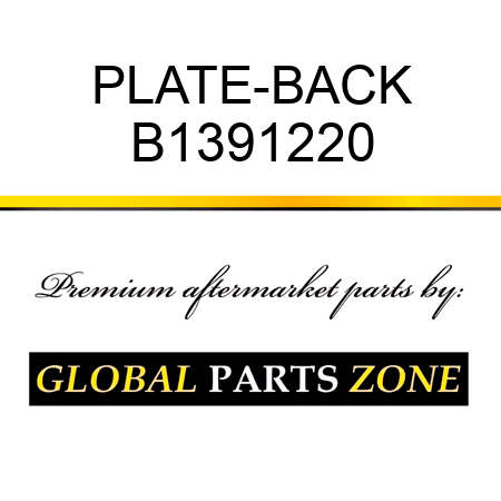 PLATE-BACK B1391220