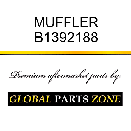 MUFFLER B1392188