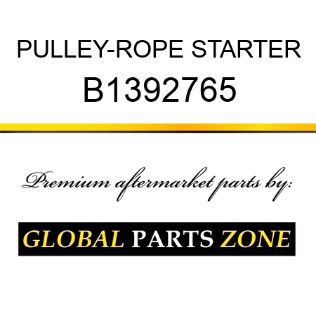 PULLEY-ROPE STARTER B1392765