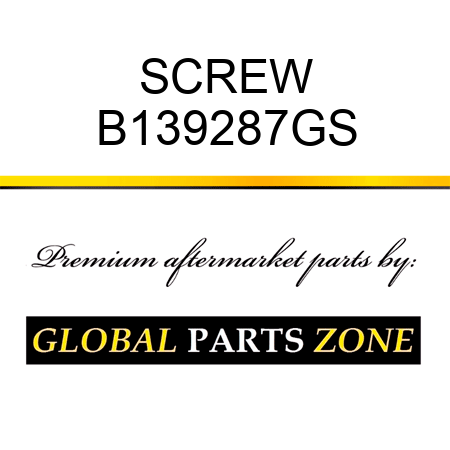 SCREW B139287GS