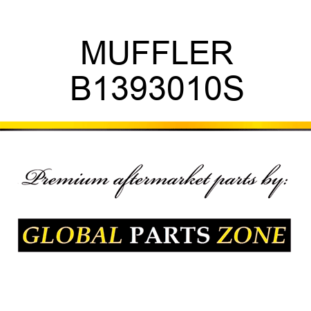 MUFFLER B1393010S