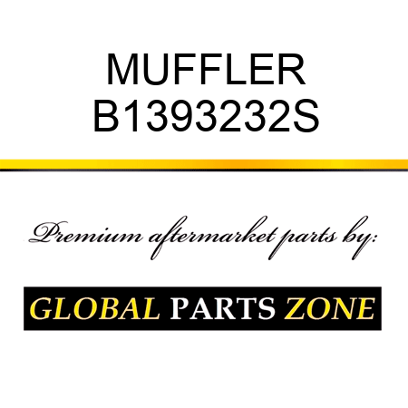 MUFFLER B1393232S