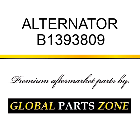 ALTERNATOR B1393809