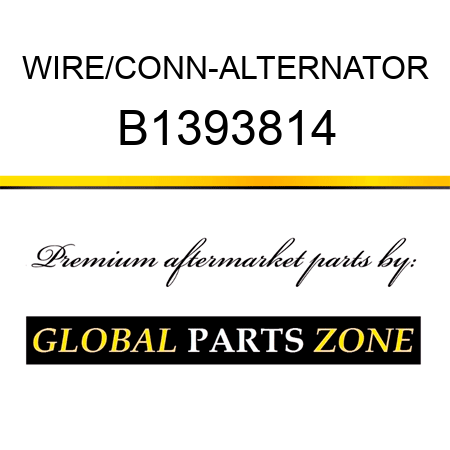 WIRE/CONN-ALTERNATOR B1393814