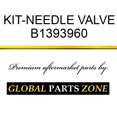 KIT-NEEDLE VALVE B1393960