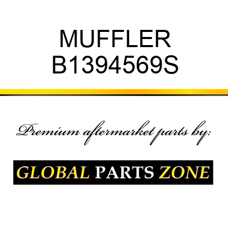 MUFFLER B1394569S