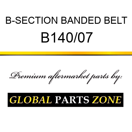 B-SECTION BANDED BELT B140/07