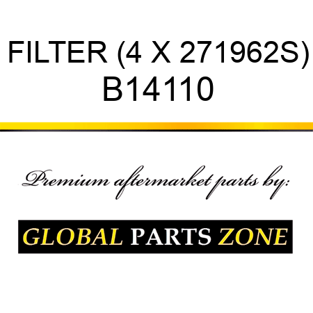 FILTER (4 X 271962S) B14110